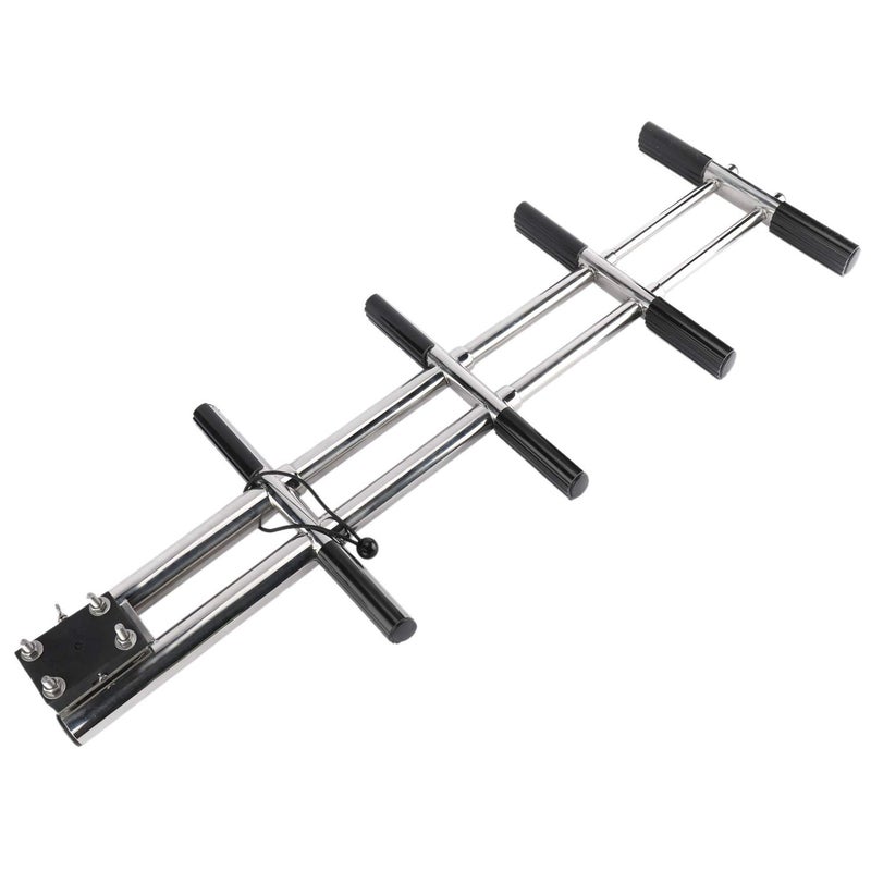 NovelBee 4 Step Dual Vertical Telescopic Boat Dive Ladder with transom mounting Bracket,316 Stainless Steel Sport Ladder for Marine Boat Yacht Swimming Pool - Image 3